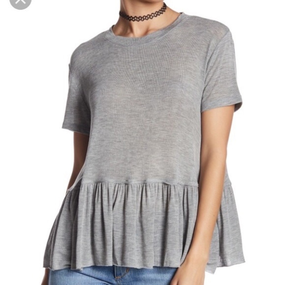 Abound Peplum Tee NWT